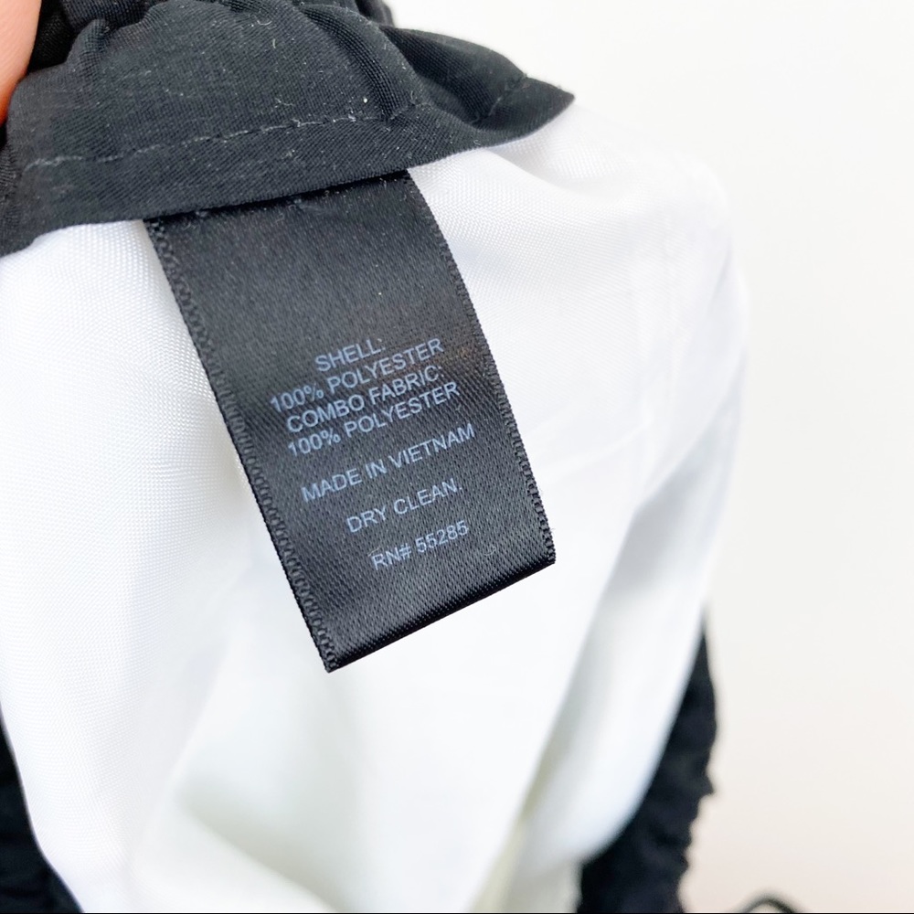 Express | Tuxedo Side Stripe Drawstring Black + W… - image 7